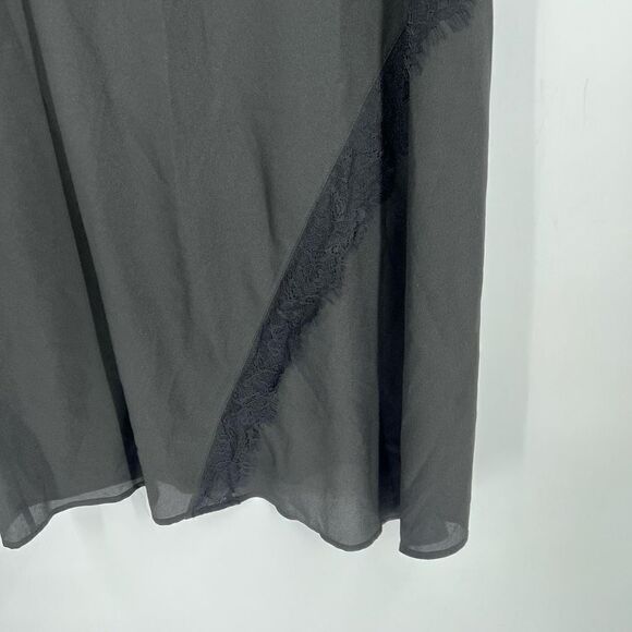 NWT DKNY Mixed-Media Midi Dress medium Lace Colorblock black white party - Picture 13 of 16